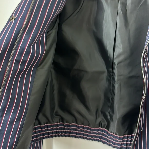 Banana republic red, white, & blue striped bomber jacket Small - Picture 8 of 9